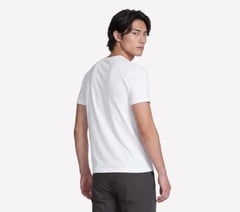 GO DRI Pima Short Sleeve V-Neck — WHITE 2