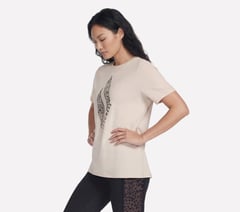 Diamond Cheetah Short Sleeve Tee — NATURAL / TAN 3