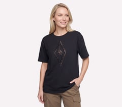 Gold Splatter Diamond Short Sleeve Tee — BLACK 3
