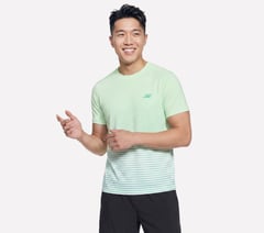 Fade Tee — GRAY / LIME 1