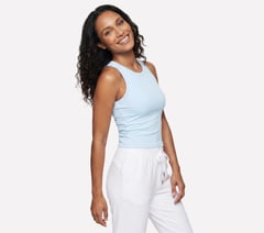 GO WALK Luxe Rib Tank — SIL / WHITE / BLUE 3