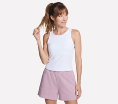 GO WALK Luxe Rib Tank — WHITE 3