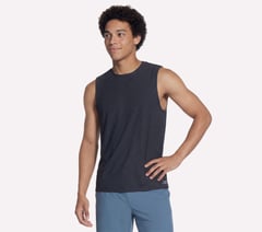 GO DRI All Day Muscle Tank — BLACK / CHARCOAL 1