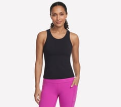 GO WALK Shelf Bra Tank — BLACK 1