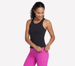 GO WALK Shelf Bra Tank — BLACK 3