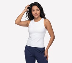 GO WALK Shelf Bra Tank — WHITE 3