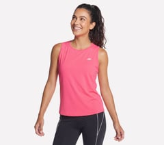 Stride Performance Tank — TAUPE / CORAL 1