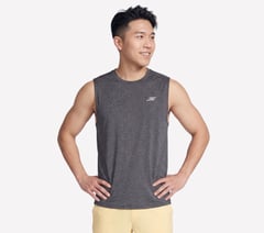 GO DRI Charge Muscle Tank — BLACK / CHARCOAL 1