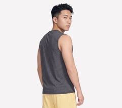 GO DRI Charge Muscle Tank — BLACK / CHARCOAL 2