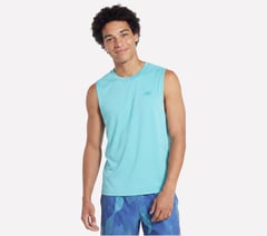 GO DRI Charge Muscle Tank — TURQUOISE / LAVENDER 1