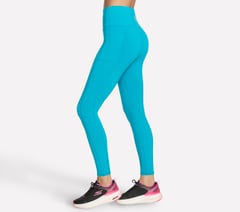 Skechers GO WALK High Waisted Legging — NAVY / GREEN 3