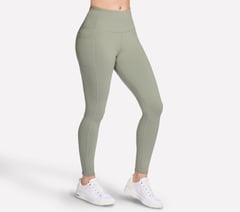 Skechers GO WALK High Waisted Legging — TAUPE / OLIVE 3