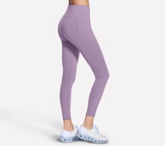 Skechers GO WALK High Waisted Legging — WHITE / BLUE 4