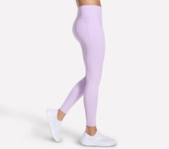 Skechers GO WALK High Waisted Legging — WHITE / SILVER / PURPLE 4