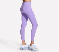 Skechers GO WALK High Waisted 7/8 Legging — PURPLE / CORAL 4
