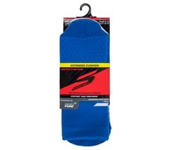 2 Pack Performance Basketball Crew Socks — WHITE / BLUE 2