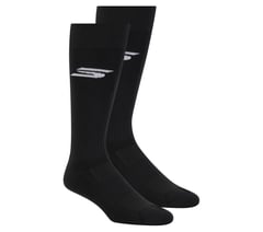2 Pack Men's Performance Soccer Over The Knee Socks — BLACK 1