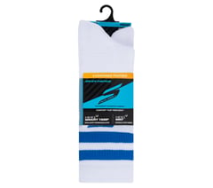 3 Pack Men's Performance Pickleball Crew Socks — WHITE / BLUE 2