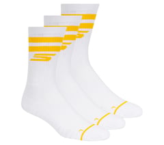 3 Pack Men's Performance Pickleball Crew Socks — YELLOW 1