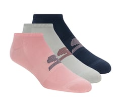 3 Pack No Show Stretch Socks — PINK / NAVY 1