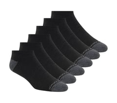 6 Pack Walking Low Cut Socks — BLACK 1