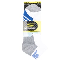 3 Pack Men's Half Terry Quarter Crew Socks — WHITE 2