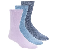 Super Soft Boot Crew Socks - 3 Pack — PINK / BLUE 1