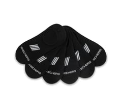 Super Soft No Show Liner Socks - 6 Pack — BLACK 3
