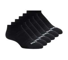 6 Pack Core Low Cut Medium Socks — BLACK 1