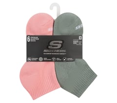 6 Pack Core Quarter Medium Socks — MULTI 2