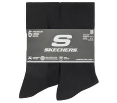 6 Pack Large Core Crew Socks — BLACK 2