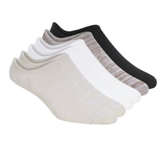 6 Pack Men's Sneaker Liner Socks — BROWN / NATURAL 1