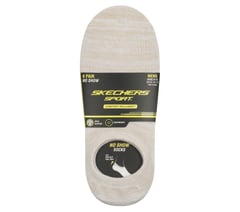 6 Pack Men's Sneaker Liner Socks — BROWN / NATURAL 2
