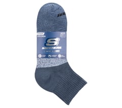 3 Pack Men's Colorblock Quarter Socks — BLUE 2