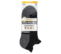 Lowcut Heel Tab Work Socks - 3 Pack — BLACK 2