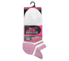 3 Pack Women's Performance Low Cut Running Heel Tab Socks — PERIWINKLE / PINK 2