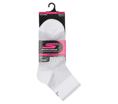 3 Pack Women's Reflective Performance Quarter Socks — WHITE / GRAY 2