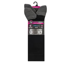 Work: 3 Pack Women's Over Calf Compression Socks — BLACK 2