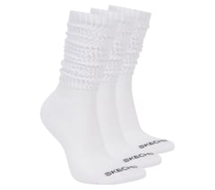 3 Pack Women's Slouch Socks — WHITE 1