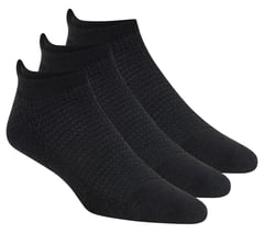 3 Pack Women's Performance Low Cut Textured Socks — BLACK 1