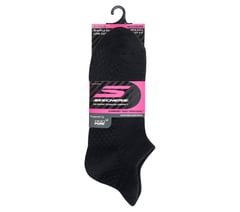 3 Pack Women's Performance Low Cut Textured Socks — BLACK 2