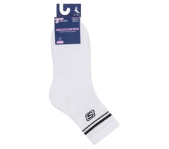 3 Pack Women's Low Crew Varsity Socks — WHITE 2