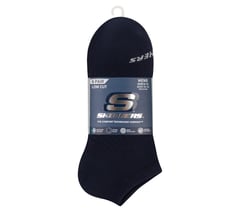 6 Pack Men's Low Cut Texture Knit Socks — NAVY 2