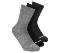 3 Pack Boys' Crew Cotton Socks — GRAY 1