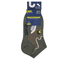 6 Pack Boys' Dino Socks — OLIVE 2