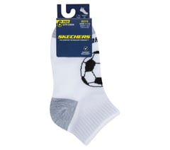 6 Pack Sports Quarter Crew Socks — WHITE / MULTI 2