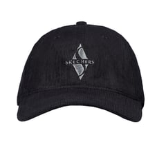 Diamond Cord Dad Hat — BLACK 3