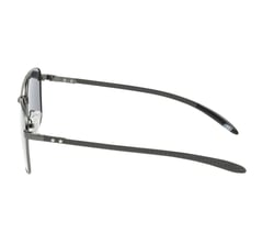 Elevated Square Satin Sunglasses — GUNMETAL 2