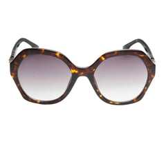 Geometric Tortoise Sunglasses — BROWN 2