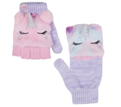 Cold Weather Flip Top Pretty Unicorn Glove 1 Pack — PURPLE 2